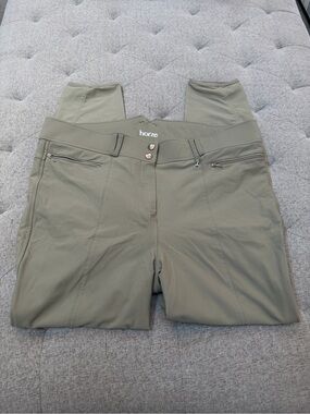 HORZE EQUESTRIAN TAN KNEE PATCH BREECHES SIZE 36